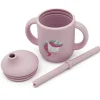 Outlet Taza de Silicona con Pajita Unicornio 120ml Niños Vasos Para Bebés Y Niños|Vajilla Infantil