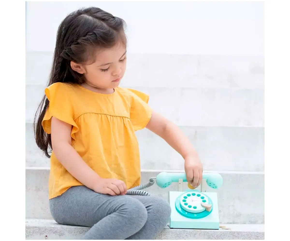 Outlet Teléfono de Madera Vintage Niños Juguetes Más Recomendados|Juguetes Niños 3 Años