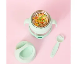 Termos Infantiles^b.box Termo con Cuchara / Tenedor 335 ml Indigo Spearmint