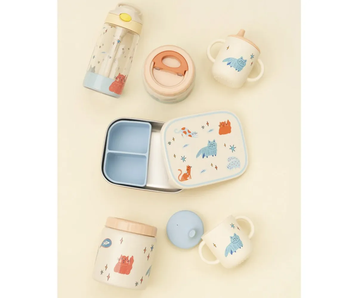 Comer Al Aire Libre^The Cotton Cloud Termo para Sólidos Meowtiful Cats 350 ml