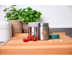 Comer Al Aire Libre^Lassig Termo Sólidos Happy Heart Lavender