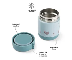 Termos Infantiles^Done by Deer Termo Sólidos Tiny Farm Blue 300 ml