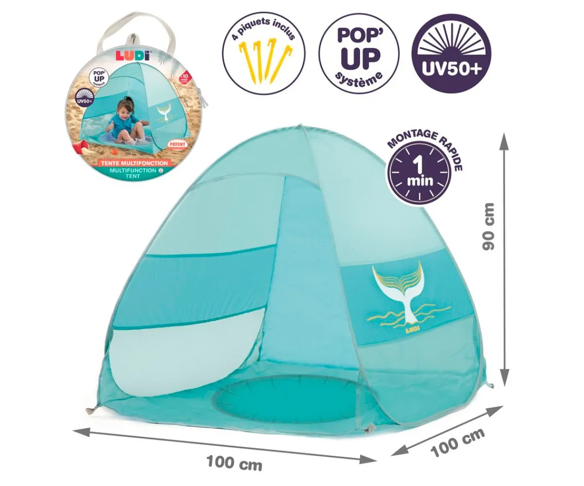 Juguetes De Playa^Ludi Tienda con Piscina Multifunción Ballena