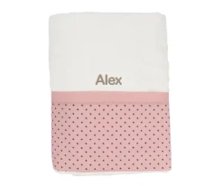 Toallas^Cristina de Jos'h Toalla de Baño Mini Star Pink Personalizable