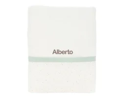 Toallas^Cristina de Jos'h Toalla de Baño Rainbow Dots Verde Personalizable