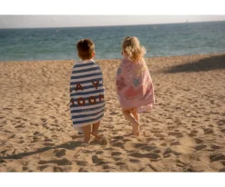 Toallas Playa Niños^Little Dutch Toalla de Playa Ocean Sea Life Azul Personalizable