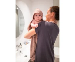 Toalla Delantal Capa Baño Savannah Sand Personalizable Niños Capa De Baño Bebé|Toallas