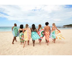 Hot Toalla Playa Extra Large Microfibra Summer Check Naranja Personalizable Niños Toallas|Regalos Para Madres