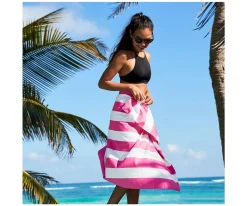 Best Toalla Playa Extra Large Microfibra Cabana Malibu Pink Personalizable Niños Toallas|Toallas Playa Niños