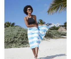 New Toalla Playa Extra Large Microfibra Cabana Azul Pastel Personalizable Regalos Para Madres|Toallas Playa Niños