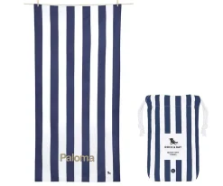 Discount Toalla Playa Large Microfibra Cabana Navy Personalizada Niños Toallas|Toallas Playa Niños