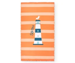 Online Toalla Playa Large Microfibra Faro Niños Toallas Playa Niños|Toallas