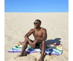 Clearance Toalla Playa Large Microfibra Summer Rainbow Skies Personalizable Regalos Para Madres|Toallas Playa Niños