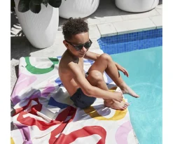 Online Toalla Playa Large Microfibra Cabana Doodle Mood Personalizable Niños Toallas Playa Niños|Toallas