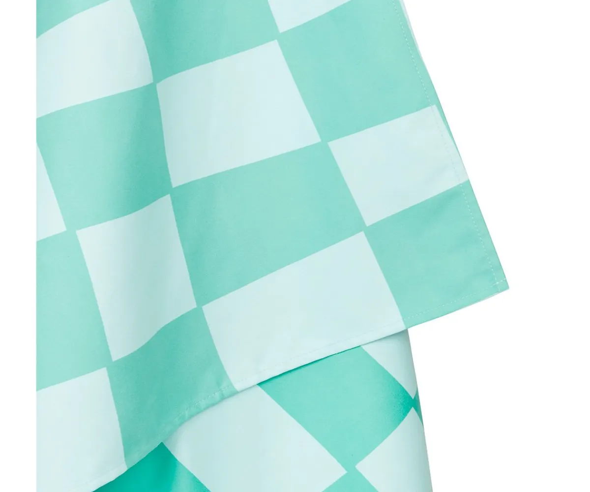 Sale Toalla Playa Large Microfibra Summer Check Verde Personalizable Regalos Para Madres|Toallas