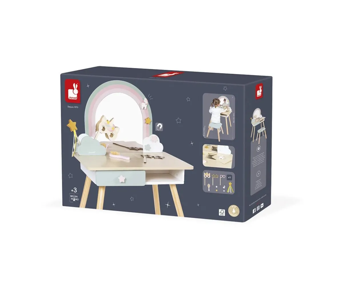 New Tocador Unicornio de Madera y Accesorios Niños Juguetes Niños 6 Años|Juguetes Niños 5 Años