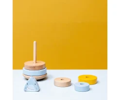 Hot Torre Apilable Mr. Shark Personalizable Niños Juguetes Para Recién Nacidos|Regalos Para Bebés