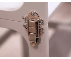 Juguetes Montessori^Ettetete Torre Aprendizaje Montessori Mesa y Silla Blanco/Plateado