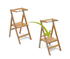 Best Torre de Aprendizaje Step'n'Fold Wooden Niños Juguetes Montessori|Mobiliario Infantil