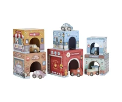 Torre Encajable Ciudad con Coches Niños Juguetes Apilables|Juguetes Niños 3 Años