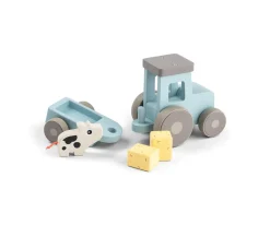 Sale Tracto de Madera Tiny Farm Dotti Azul Niños Juguetes Niños 3 Años|Juguetes Para Niños De 18 Meses