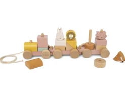 New Tren Con Animales De Madera Mrs. Cat Regalos Para Bebés|Juguetes Niños 3 Años