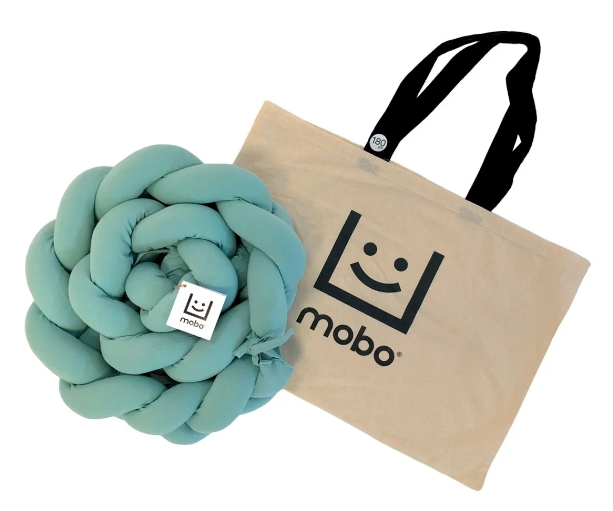 Ropa De Cuna Y Cama^Mobo Trenza Protector Algodón Menta 180 cm
