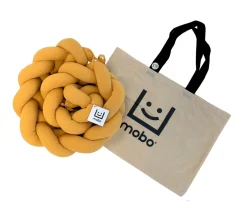 Ropa De Cuna Y Cama^Mobo Trenza Protector Algodón Mostaza 210 cm