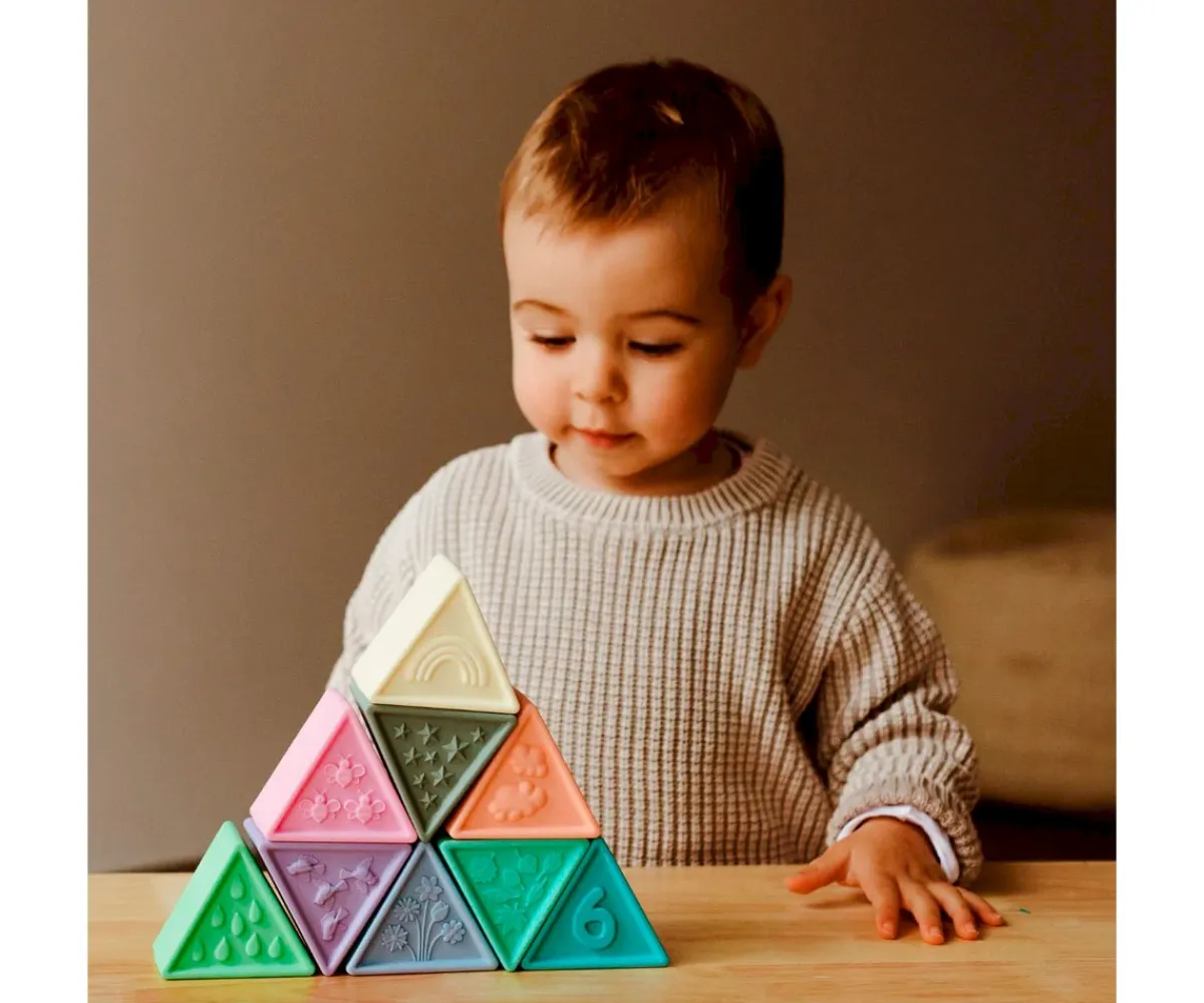 New Triblox Rainbow Pastel Niños Juguetes Apilables|Juguetes Para Niños De 18 Meses