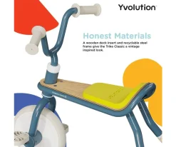 Online Triciclo Yvelo Trike Classic Azul Niños Juguetes Para Niños De 18 Meses|Juguetes Niños 3 Años