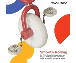 Discount Triciclo Yvelo Trike Classic Rojo Niños Juguetes Para Niños De 18 Meses|Correpasillos