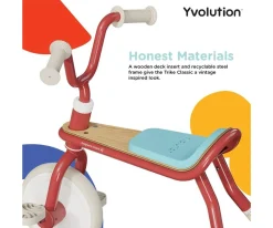 Discount Triciclo Yvelo Trike Classic Rojo Niños Juguetes Para Niños De 18 Meses|Correpasillos