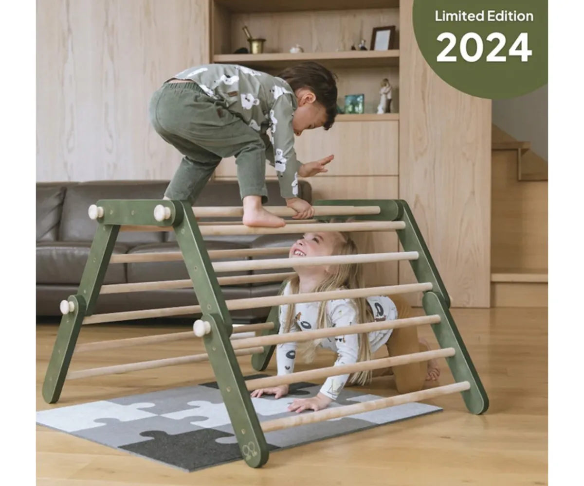 Triángulo FIPITRI Modifiable Climbing Frame Green Edición Limitada 2024 Niños Juguetes Para Niños De Un Año|Juguetes Para Niños De 18 Meses