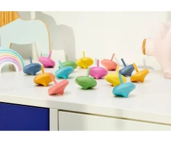 Outlet Trompos de Madera Arcoíris Niños Manualidades Para Niños|Juguetes Niños 4 Años