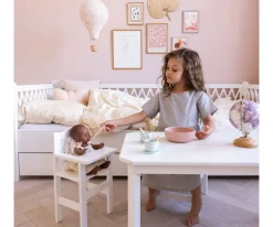 Outlet Trona Arlequín para Muñecas Blanca Niños Juguetes Niños 4 Años|Accesorios Para Muñecas