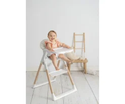 Tronas Bebé^Olmitos Trona Madera + Hamaca Grey