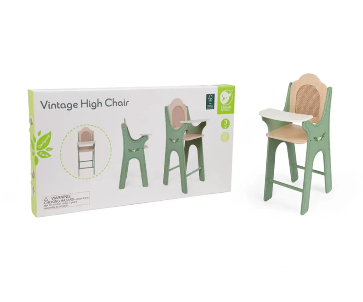 Accesorios Para Muñecas^Classic world Trona para Muñecas Vintage Green