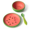 Baby Led Weaning^Oli & Carol Vajilla 3 Piezas de Madera Wally The Watermelon