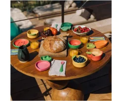 Baby Led Weaning^Oli & Carol Vajilla 3 Piezas de Madera Wally The Watermelon