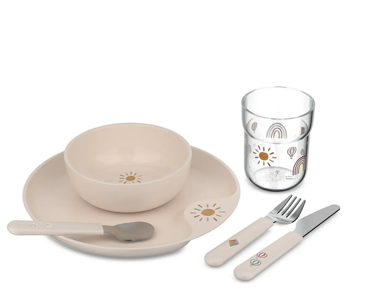 Vajilla Infantil^Mepal Vajilla 6 Piezas Mio Sunshine & Rainbow