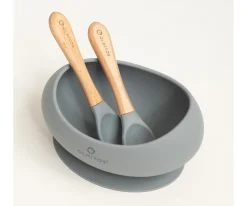 Discount Vajilla 3 Piezas Silicona Grey Baby Led Weaning|Vajilla Infantil