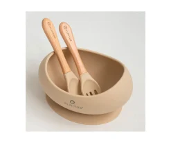 Vajilla 3 Piezas Silicona Sand Baby Led Weaning|Vajilla Infantil