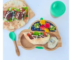 Regalos Para Niños^Ecorascals Vajilla Coche Verde