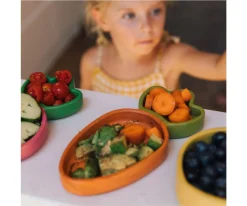 Best Vajilla Infantil Plato y Cuchara de Madera Cathy The Carrot Niños Regalos Para Niños|Baby Led Weaning