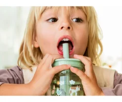 Best Vaso con Pajita Mio Little Farm 250 ml Vasos Antiderrame|Vasos Para Bebés Y Niños
