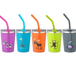 New Vaso Termo Hermético con Pajita TEMP Tumbler Araña Grey Niños Vasos Para Bebés Y Niños|Comer Al Aire Libre