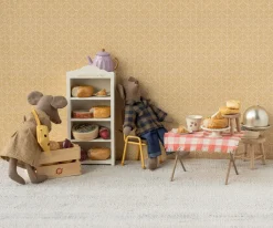 Accesorios Para Muñecas^Maileg Vestido y Bolsa Mamá Ratón Amarillo