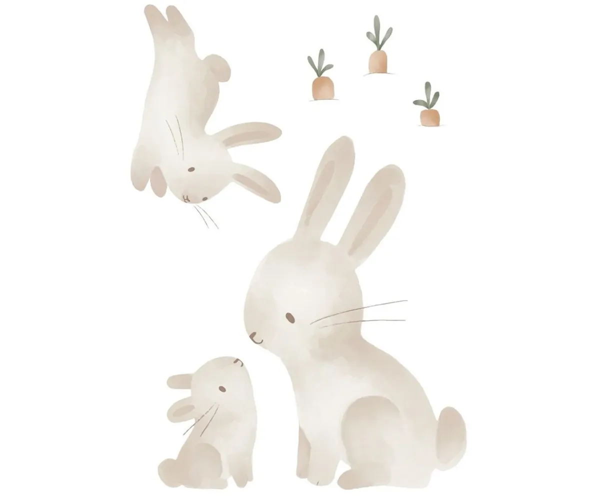 Decoración Pared Infantil^Little Dutch Vinilo Pared Baby Bunny