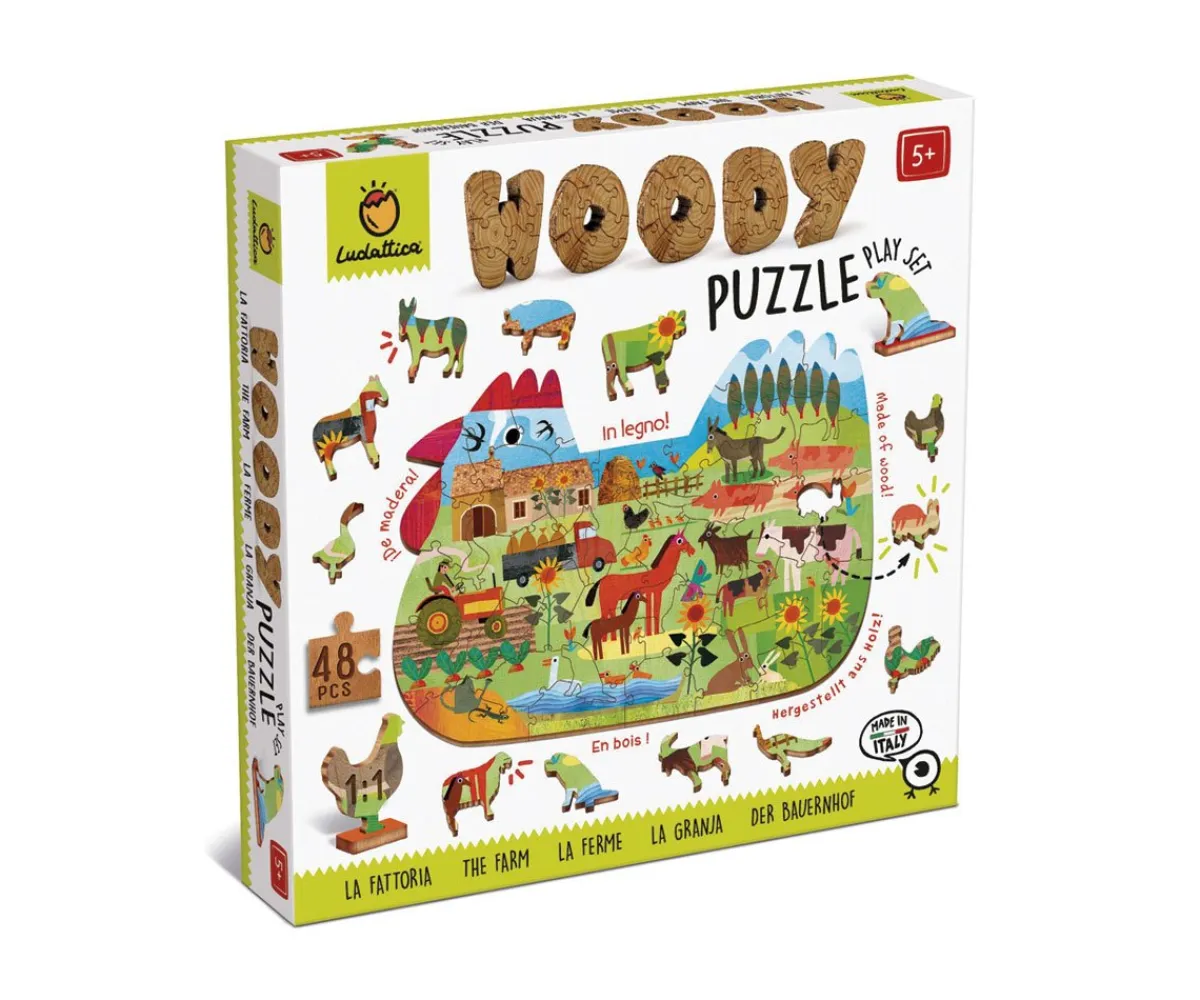 Hot Woody Puzzle La Granja Niños Juguetes Niños 7 Años|Juguetes Niños 6 Años