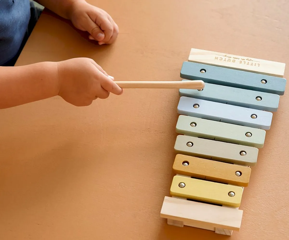 Hot Xilófono Azul Niños Juguetes Para Niños De Un Año|Juguetes Para Niños De 18 Meses